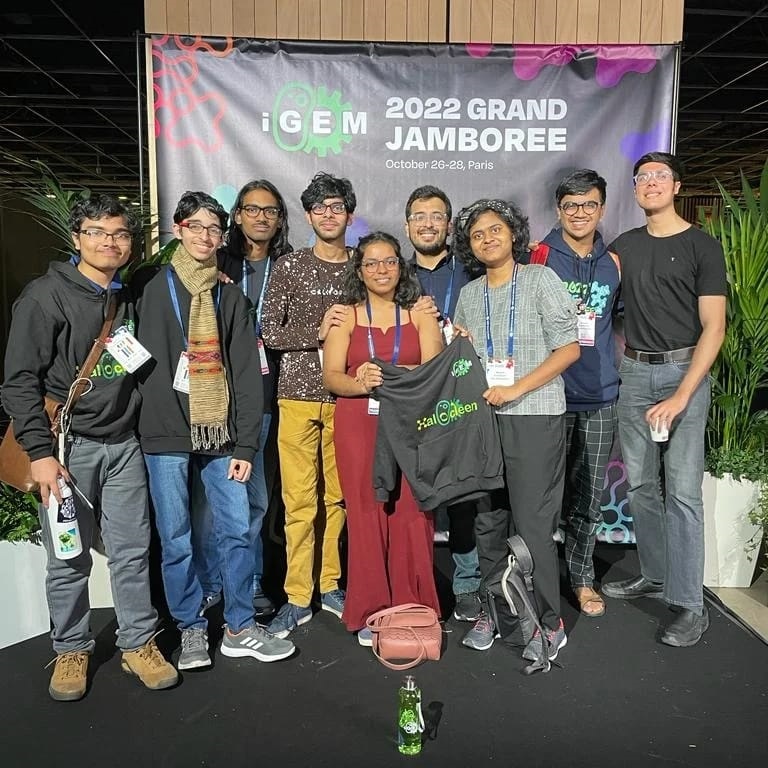 IISc iGEM 2022 team at the Grand Jamboree in Paris